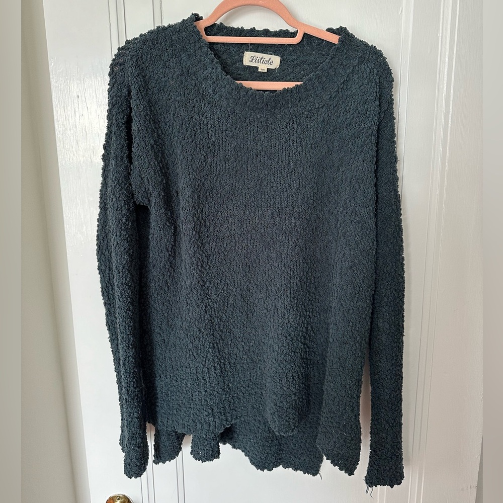 Listicle emerald green sweater